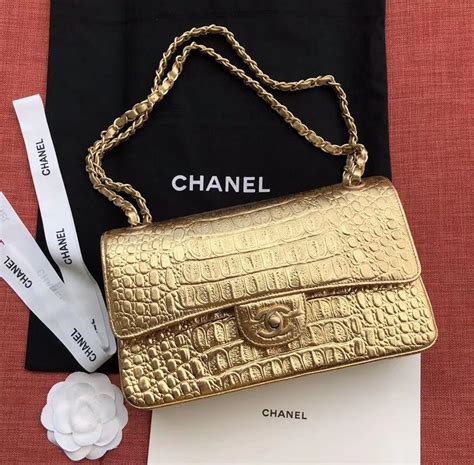 gold chanel bag|vintage Chanel bag gold chain.